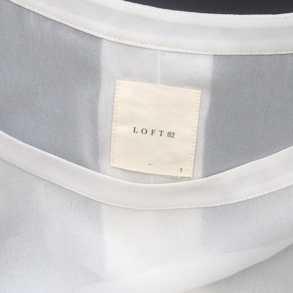 SHEER WHITE BLOUSE - Picture 2 of 4